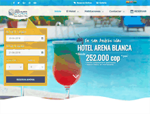 Tablet Screenshot of hotelarenablanca.com.co